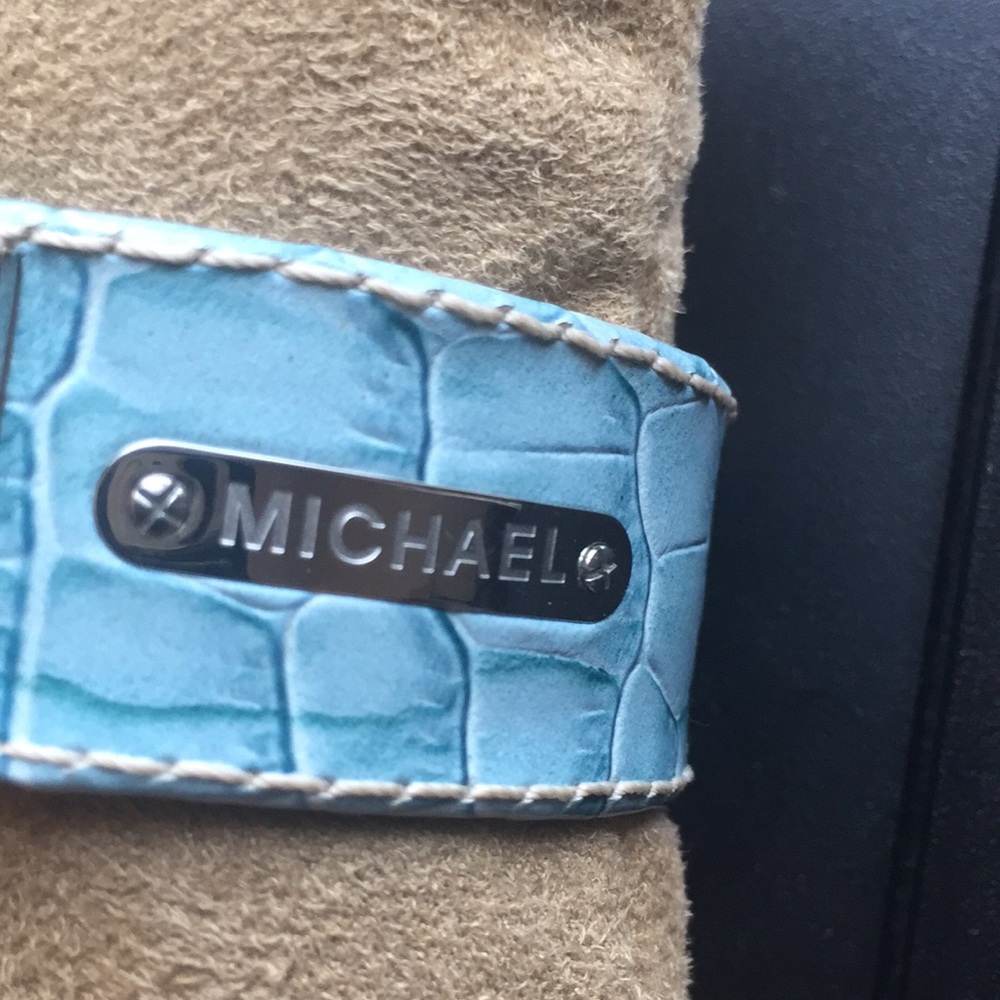Michael Kors Leather Cuff Watch - Picture 3 of 7